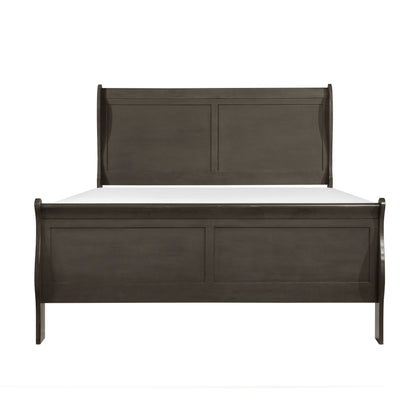 Mayville Stained Gray King Sleigh Bed