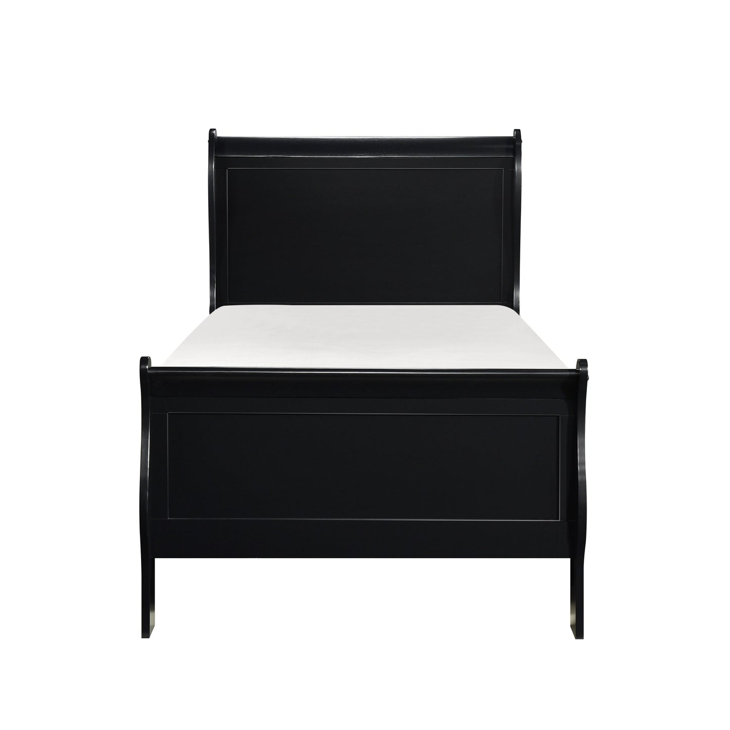 Mayville Black Twin Sleigh Bed