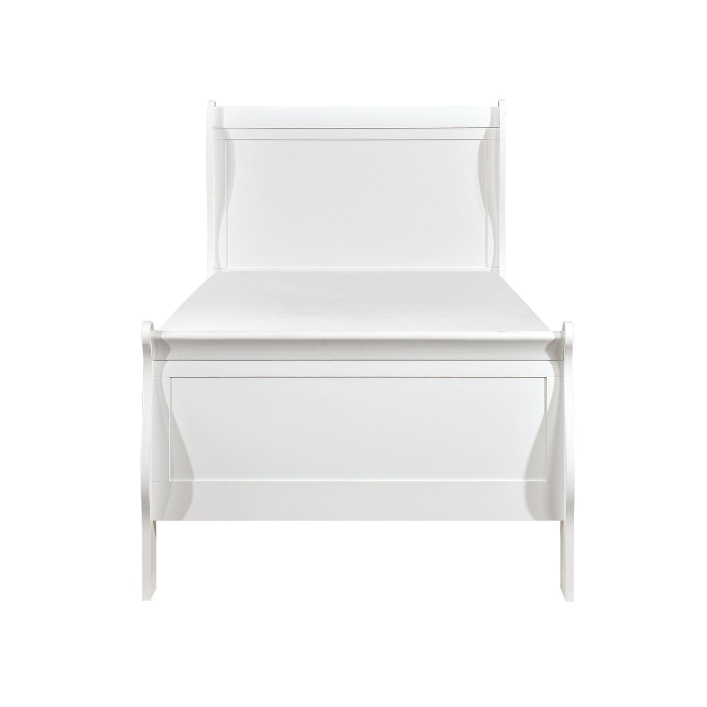 Mayville White Twin Sleigh Bed