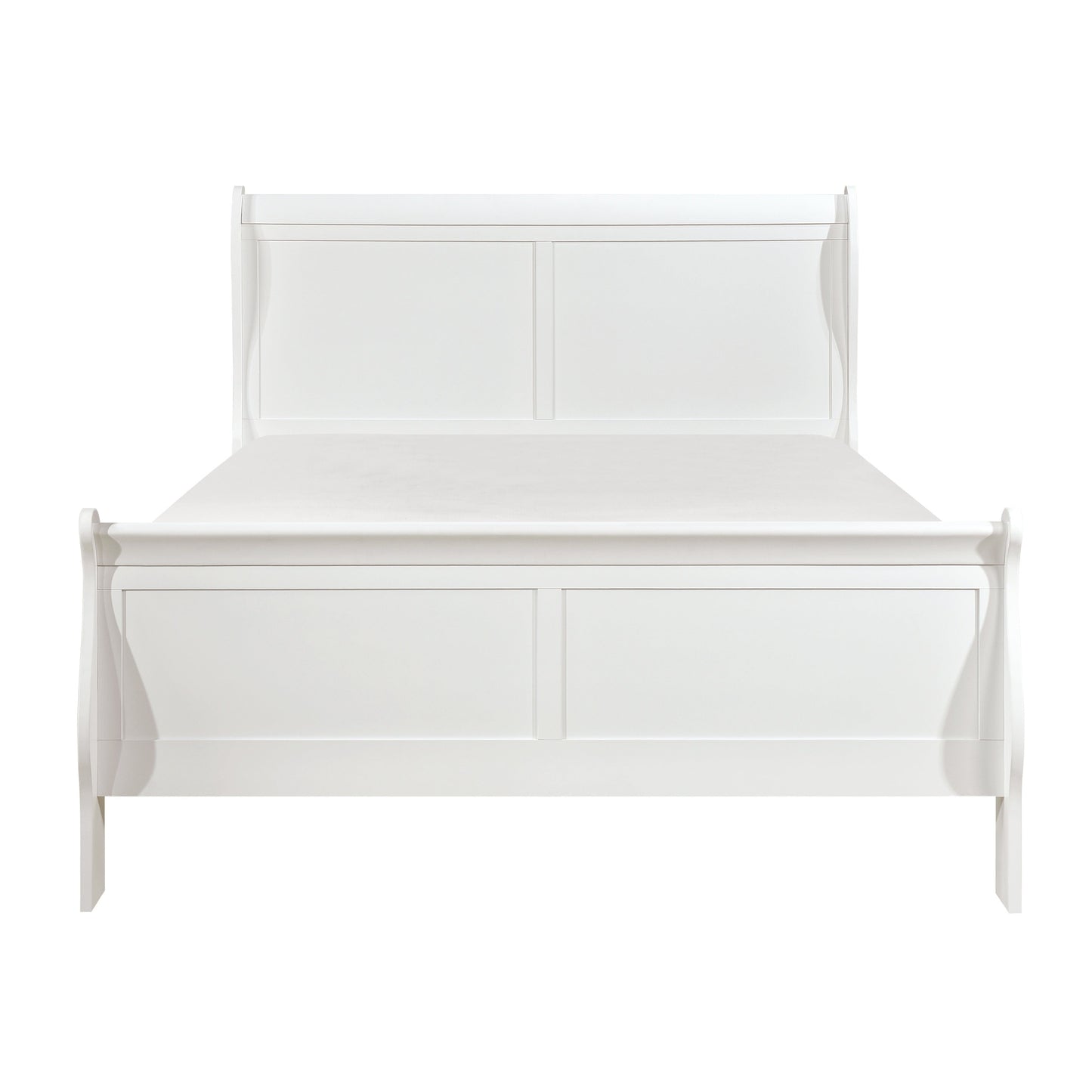 Mayville White King Sleigh Bed