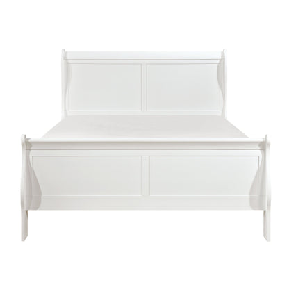 Mayville White Full Sleigh Bed