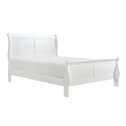 Mayville White Full Sleigh Bed