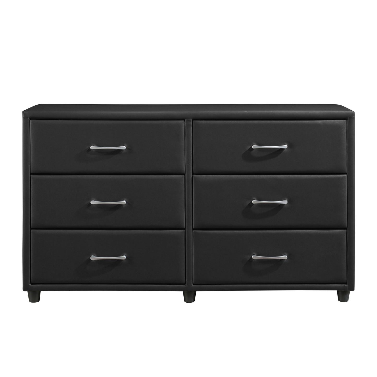 Lorenzi Black Upholstered Platform Youth Bedroom Set