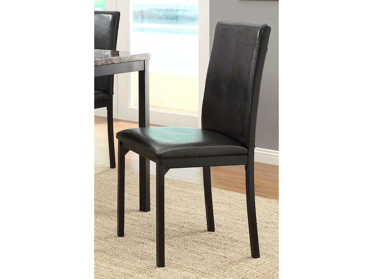 Tempe Brown/Black Side Chair, Set of 2