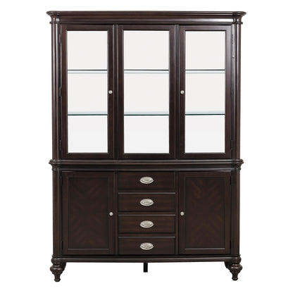 Marston Dark Cherry Buffet & Hutch