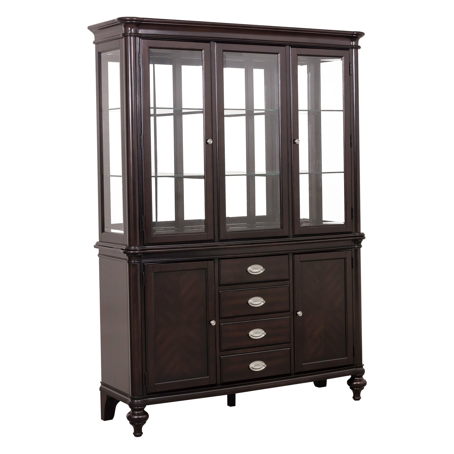 Marston Dark Cherry Buffet & Hutch