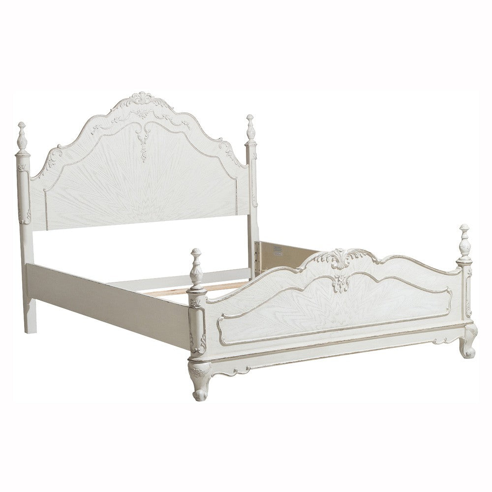 Cinderella Antique White Poster Youth Bedroom Set