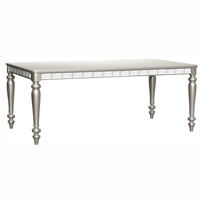 Orsina Silver Mirrored Extendable Dining Table