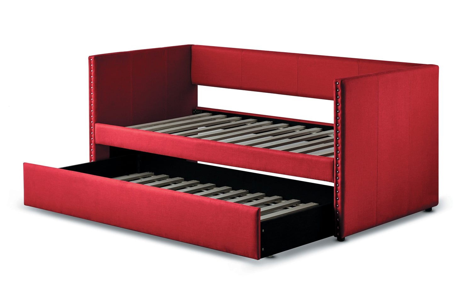 Therese Red Daybed with Trundle