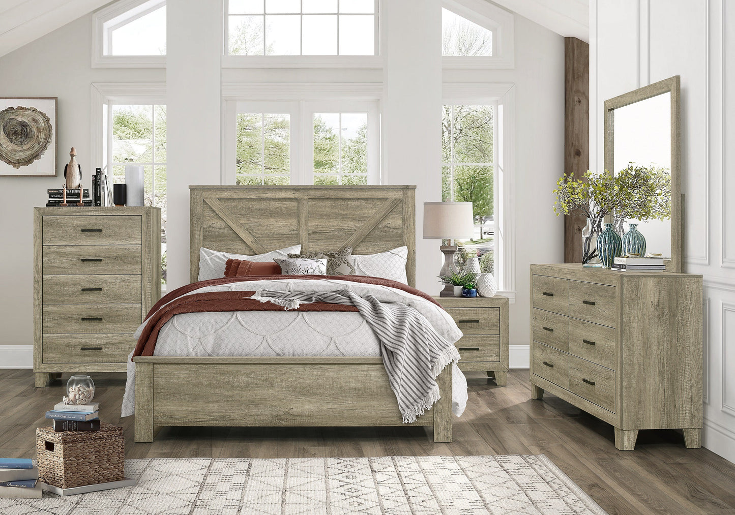 Avenue Rustic Panel Youth Bedroom Set