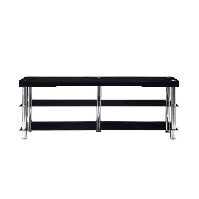 Hakea Black Glass-Top 62” TV Stand