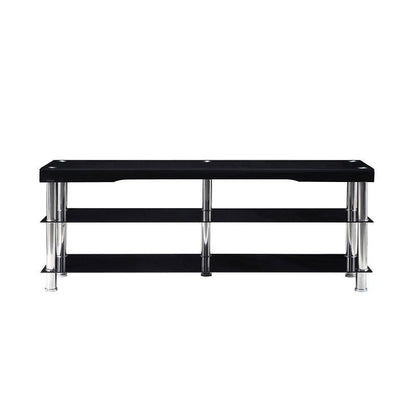 Hakea Black Glass-Top 62” TV Stand