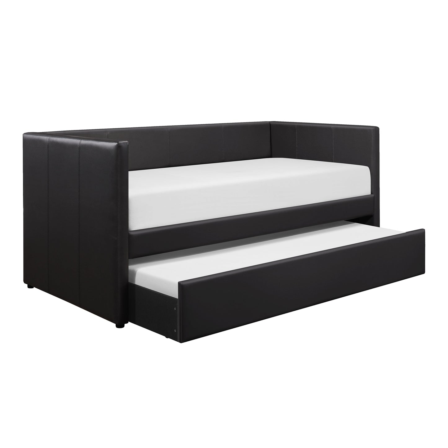 Adra Black Twin Daybed with Trundle