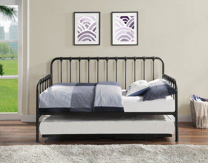 Constance Black Daybed With Lift-Up Trundle