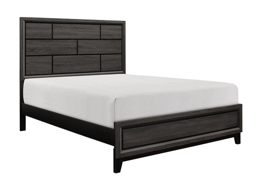 Davi Gray Queen Panel Bed