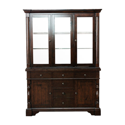 Yates Dark Oak Buffet & Hutch