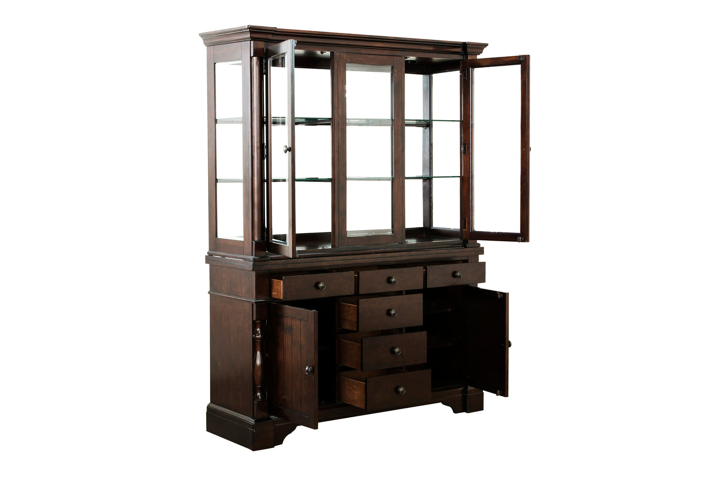 Yates Dark Oak Buffet & Hutch