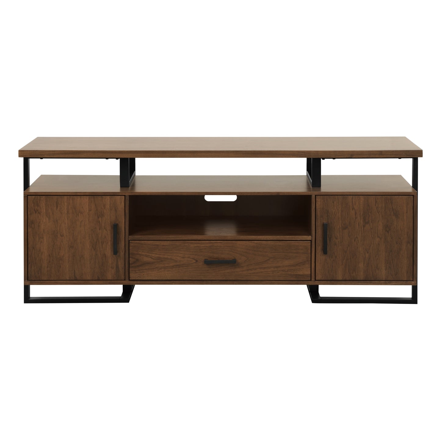 Sedley Walnut/Rustic Black TV Stand