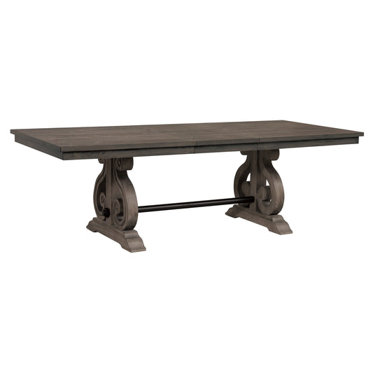 Toulon Dark Oak Extendable Dining Table