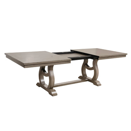 Vermillion Gray Cashmere Extendable Dining Set - Mattress on Demand