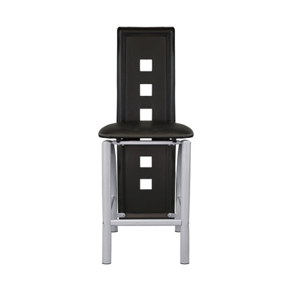 Sona Black/Silver Counter Height Set