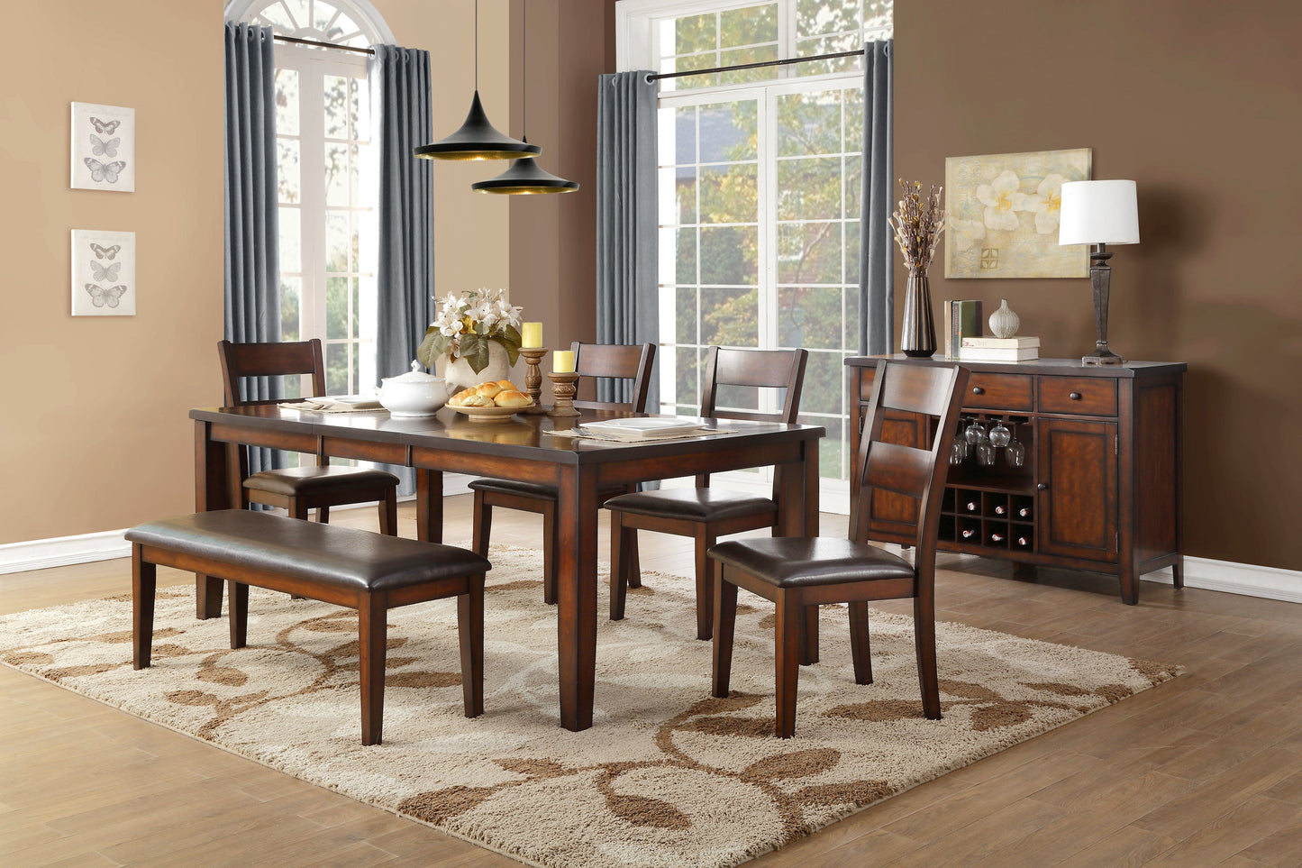 Mantello Cherry Extendable Dining Table