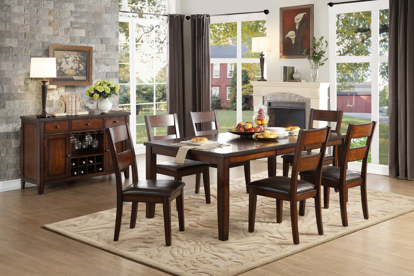 Mantello Cherry Extendable Dining Set