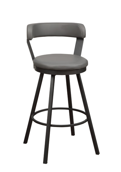 Appert Gray/Dark Gray Swivel Pub Height Chair, Set of 2