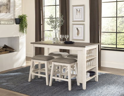 Timbre Whitewash Counter Height Table