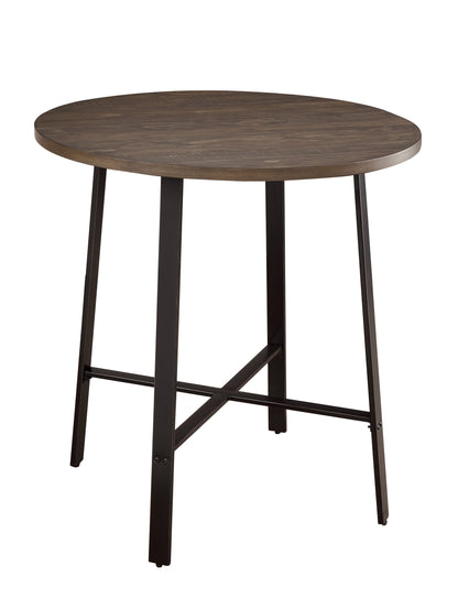 Chevre Brown/Gray Round Counter Height Table