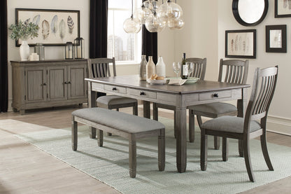 Granby Antique Gray Dining Table