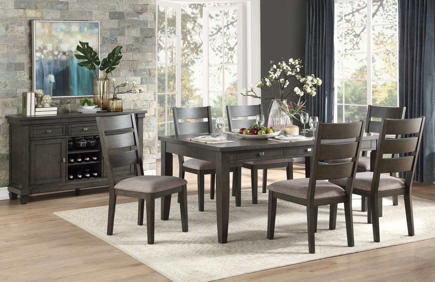 Baresford Gray Dining Table