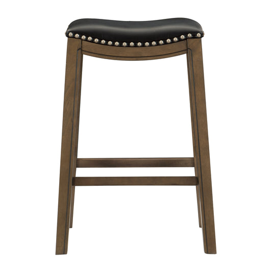 Ordway Black/Brown Pub Height Stool, Black