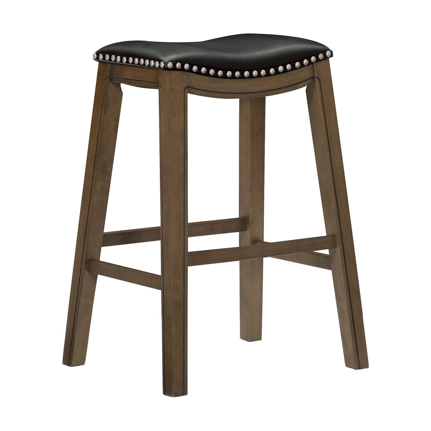 Ordway Black/Brown Pub Height Stool, Black