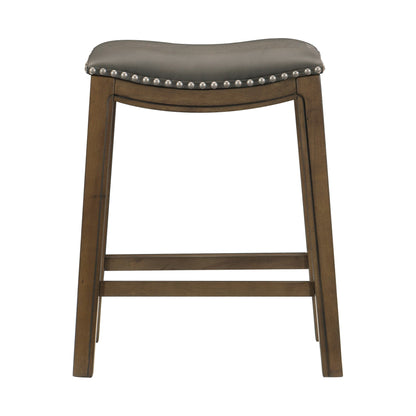 Ordway Gray/Brown Counter Height Stool, Gray