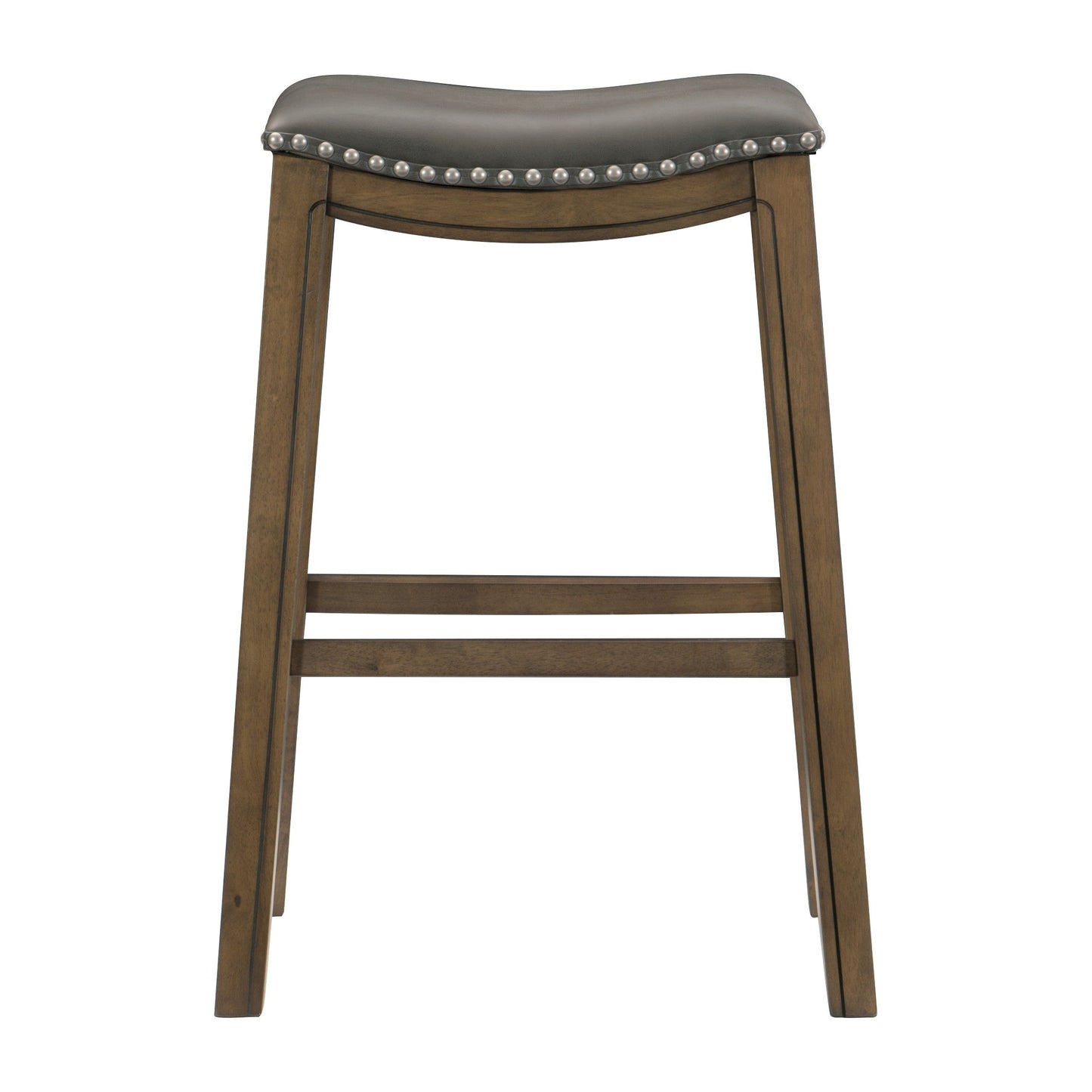 Ordway Gray/Brown Pub Height Stool, Gray