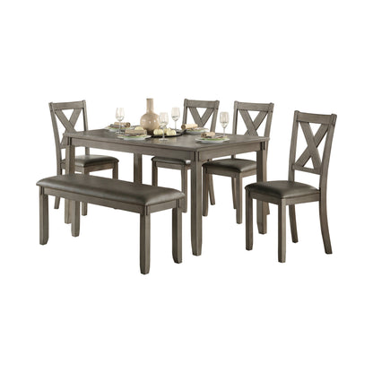 Holders Gray 6-Piece Dining Set