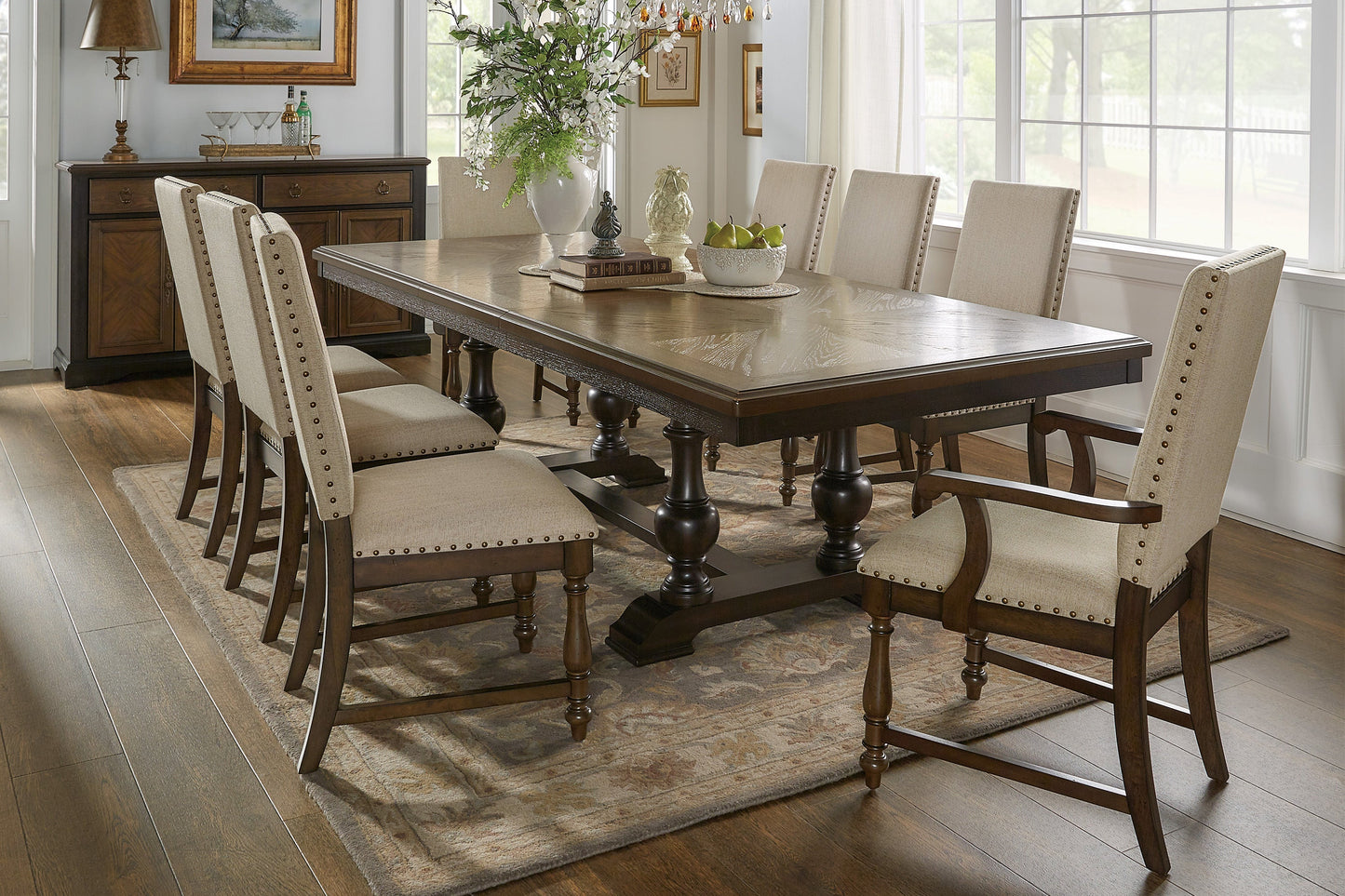 Stonington Brown Extendable Dining Set