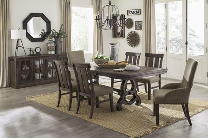 Gloversville Brown Extendable Dining Set