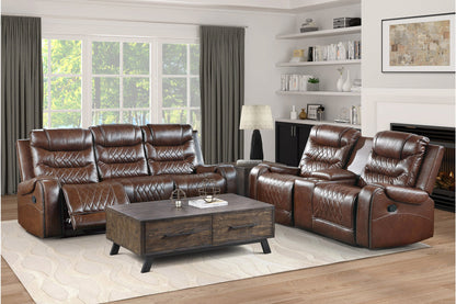 Putnam Brown Reclining Living Room Set