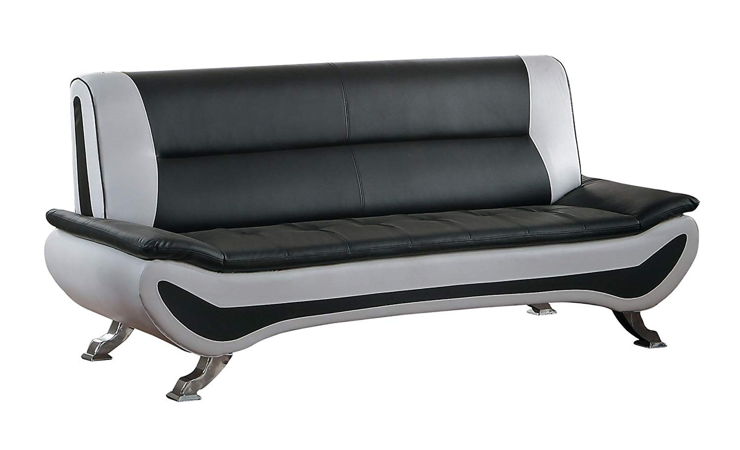 Veloce Black/White Sofa