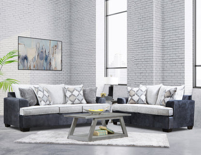 Spring Charcoal Living Room Set