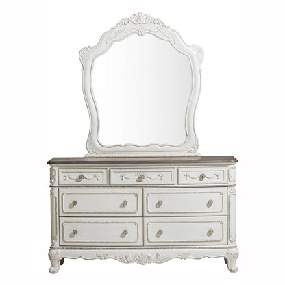 Cinderella Antique White Mirror (Mirror Only)