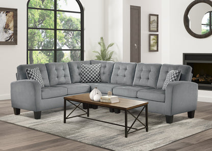 Sinclair Gray Reversible Sectional