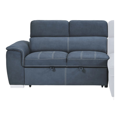 Ferriday Blue Storage Sleeper Sectional