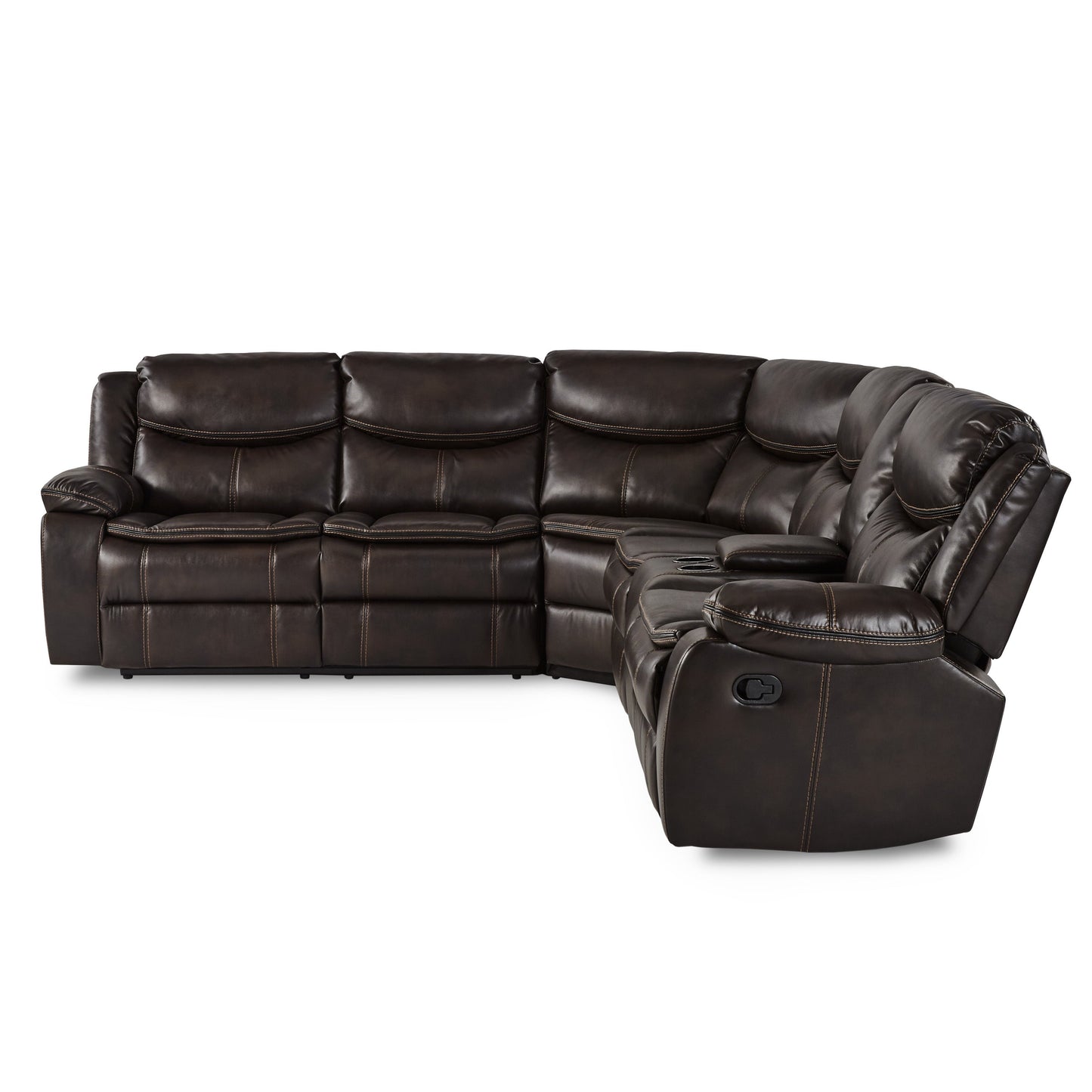 Bastrop Brown Reclining Sectional