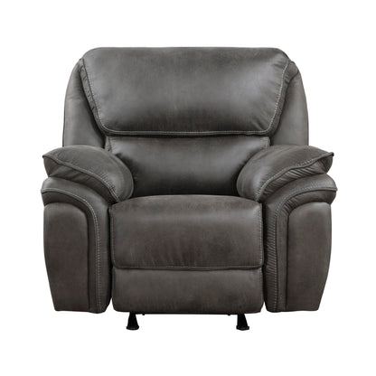 Proctor Gray Microfiber Rocker Reclining Chair