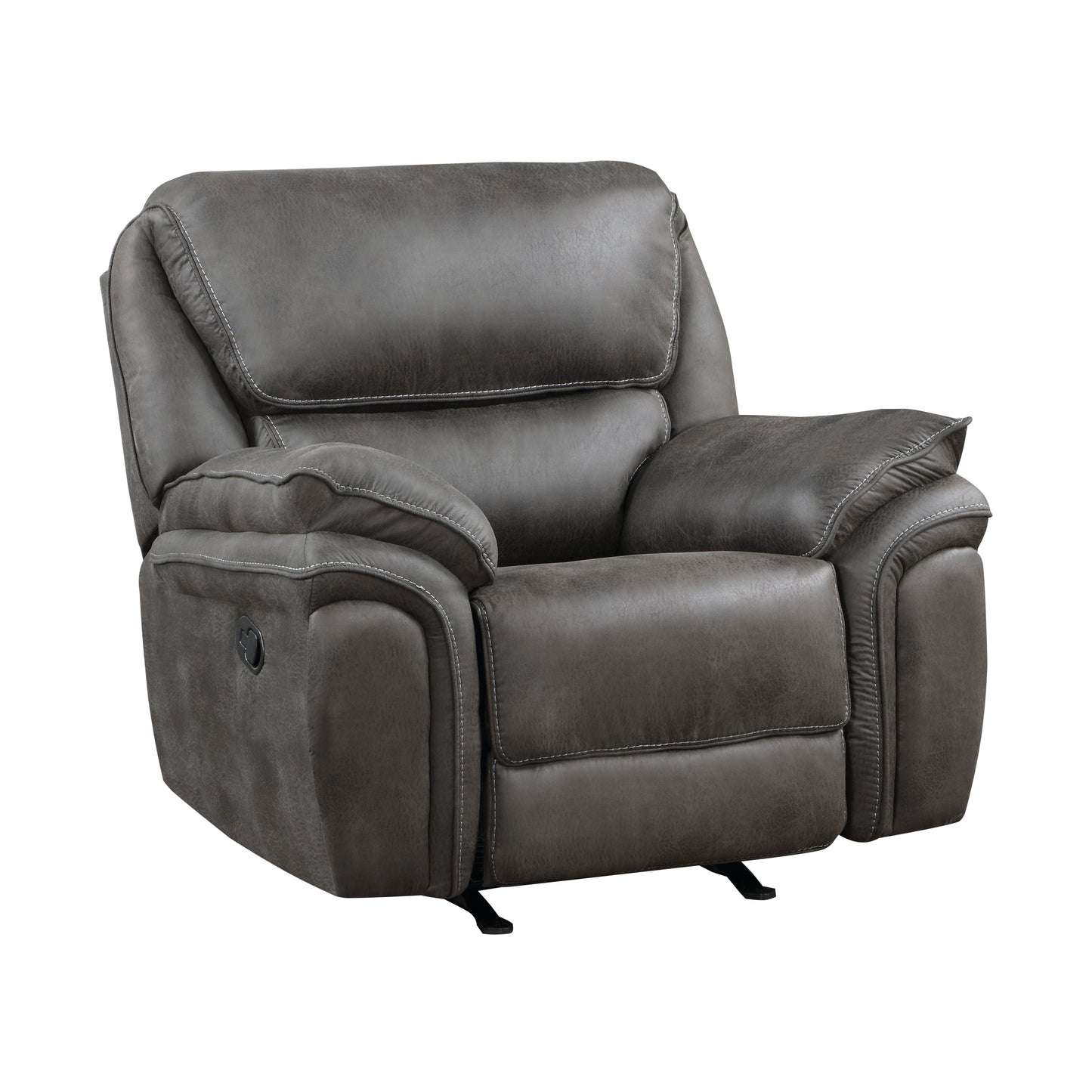 Proctor Gray Microfiber Rocker Reclining Chair