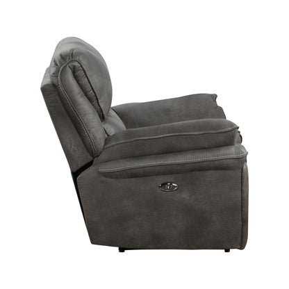 Proctor Gray Microfiber Power Reclining Chair