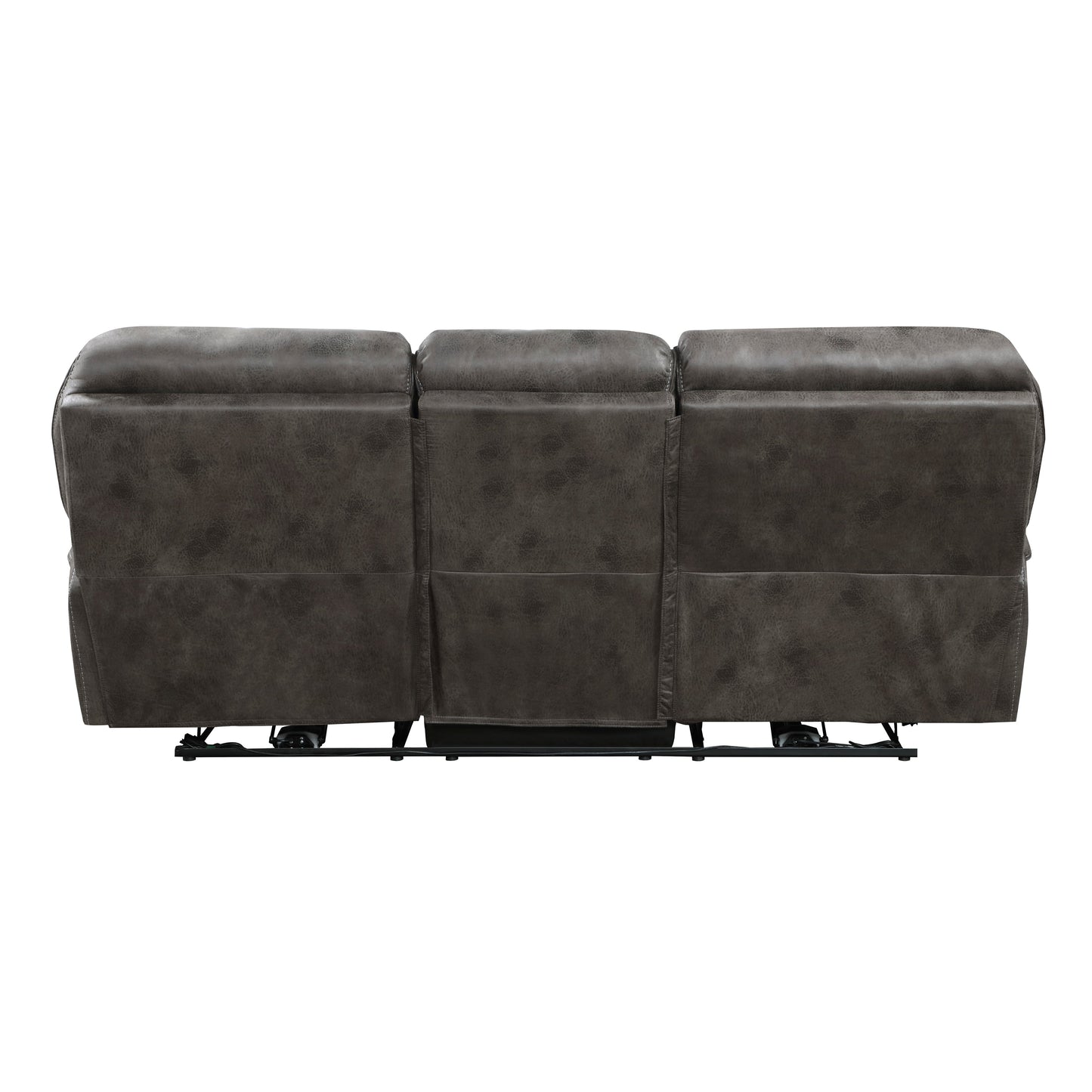 Proctor Gray Microfiber Power Double Reclining Sofa